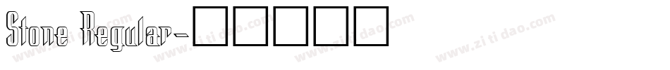 Stone Regular字体转换